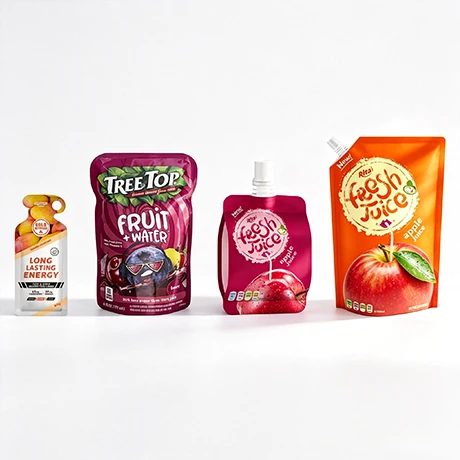 Beverages in pouch packaging
