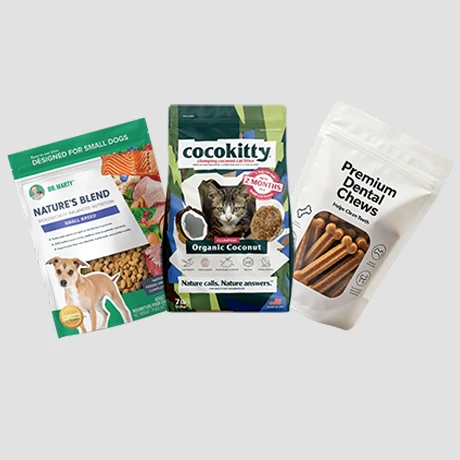 Bagged pet food