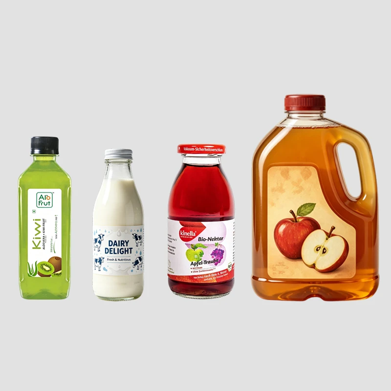 Bottled blended fruit juices and beverages