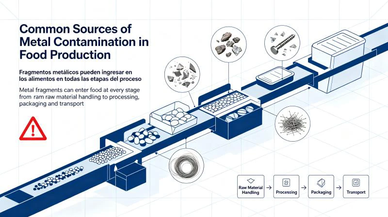 Common Sources of Metal Contamination in Food Production